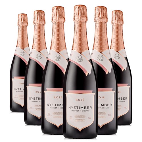 Buy a Case of 6 Bottles of Nyetimber Rose English Sparkling Wine 75cl - Securely Packaged and Delivered Together
